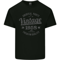 Vintage Year 65th Birthday 1958 Mens Cotton T-Shirt Tee Top Black