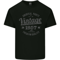 Vintage Year 66th Birthday 1957 Mens Cotton T-Shirt Tee Top Black