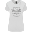 Vintage Year 66th Birthday 1957 Womens Wider Cut T-Shirt White