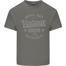 Vintage Year 67th Birthday 1956 Mens Cotton T-Shirt Tee Top Charcoal