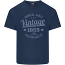 Vintage Year 68th Birthday 1955 Mens Cotton T-Shirt Tee Top Navy Blue