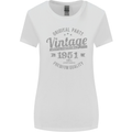 Vintage Year 72nd Birthday 1951 Womens Wider Cut T-Shirt White