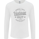 Vintage Year 76th Birthday 1947 Mens Long Sleeve T-Shirt White