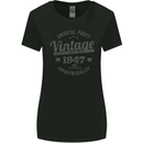Vintage Year 76th Birthday 1947 Womens Wider Cut T-Shirt Black