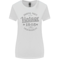 Vintage Year 77th Birthday 1946 Womens Wider Cut T-Shirt White