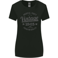 Vintage Year 78th Birthday 1945 Womens Wider Cut T-Shirt Black