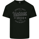 Vintage Year 79th Birthday 1944 Mens Cotton T-Shirt Tee Top Black