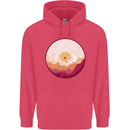 Vinyl Landscape Record Mountains DJ Decks Childrens Kids Hoodie Heliconia