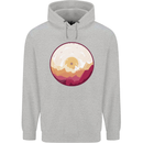 Vinyl Landscape Record Mountains DJ Decks Childrens Kids Hoodie Sports Grey