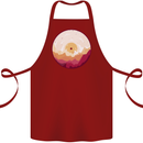 Vinyl Landscape Record Mountains DJ Decks Cotton Apron 100% Organic Maroon