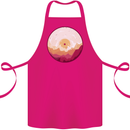 Vinyl Landscape Record Mountains DJ Decks Cotton Apron 100% Organic Pink