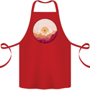 Vinyl Landscape Record Mountains DJ Decks Cotton Apron 100% Organic Red