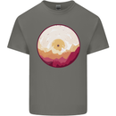 Vinyl Landscape Record Mountains DJ Decks Kids T-Shirt Childrens Charcoal