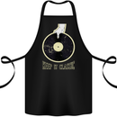 Vinyl Records Keep it Classic DJ Decks Cotton Apron 100% Organic Black