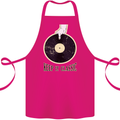 Vinyl Records Keep it Classic DJ Decks Cotton Apron 100% Organic Pink
