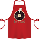 Vinyl Records Keep it Classic DJ Decks Cotton Apron 100% Organic Red