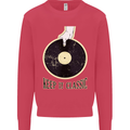 Vinyl Records Keep it Classic DJ Decks Kids Sweatshirt Jumper Heliconia