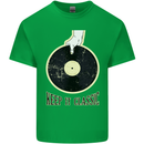 Vinyl Records Keep it Classic DJ Decks Mens Cotton T-Shirt Tee Top Irish Green