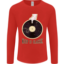 Vinyl Records Keep it Classic DJ Decks Mens Long Sleeve T-Shirt Red