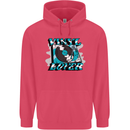 Vinyl Records Lover DJ Decks Turntable Childrens Kids Hoodie Heliconia