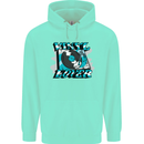 Vinyl Records Lover DJ Decks Turntable Childrens Kids Hoodie Peppermint