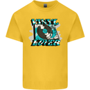 Vinyl Records Lover DJ Decks Turntable Kids T-Shirt Childrens Yellow