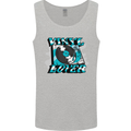 Vinyl Records Lover DJ Decks Turntable Mens Vest Tank Top Sports Grey