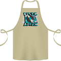 Vinyl Records Lover Decks Turntable DJ Cotton Apron 100% Organic Khaki