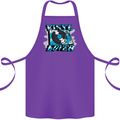 Vinyl Records Lover Decks Turntable DJ Cotton Apron 100% Organic Purple