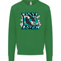 Vinyl Records Lover Decks Turntable DJ Kids Sweatshirt Jumper Irish Green