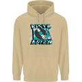 Vinyl Records Lover Decks Turntable DJ Mens 80% Cotton Hoodie Sand