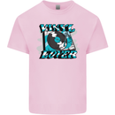 Vinyl Records Lover Decks Turntable DJ Mens Cotton T-Shirt Tee Top Light Pink