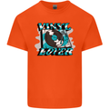Vinyl Records Lover Decks Turntable DJ Mens Cotton T-Shirt Tee Top Orange