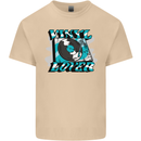 Vinyl Records Lover Decks Turntable DJ Mens Cotton T-Shirt Tee Top Sand