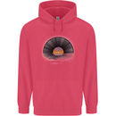 Vinyl Sunset Record LP Turntable Music Childrens Kids Hoodie Heliconia