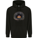 Vinyl Sunset Record LP Turntable Music Mens 80% Cotton Hoodie Black