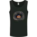 Vinyl Sunset Record LP Turntable Music Mens Vest Tank Top Black