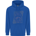 Virgo Steampunk Zodiac Star Sign Astrological Childrens Kids Hoodie Royal Blue
