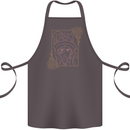 Virgo Steampunk Zodiac Star Sign Astrological Cotton Apron 100% Organic Dark Grey