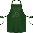 Virgo Steampunk Zodiac Star Sign Astrological Cotton Apron 100% Organic Forest Green