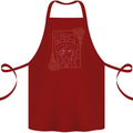 Virgo Steampunk Zodiac Star Sign Astrological Cotton Apron 100% Organic Maroon
