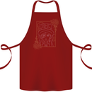 Virgo Steampunk Zodiac Star Sign Astrological Cotton Apron 100% Organic Maroon