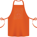 Virgo Steampunk Zodiac Star Sign Astrological Cotton Apron 100% Organic Orange