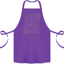 Virgo Steampunk Zodiac Star Sign Astrological Cotton Apron 100% Organic Purple