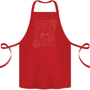 Virgo Steampunk Zodiac Star Sign Astrological Cotton Apron 100% Organic Red