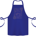 Virgo Steampunk Zodiac Star Sign Astrological Cotton Apron 100% Organic Royal Blue