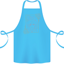Virgo Steampunk Zodiac Star Sign Astrological Cotton Apron 100% Organic Turquoise