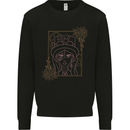 Virgo Steampunk Zodiac Star Sign Astrological Kids Sweatshirt Jumper Black