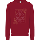 Virgo Steampunk Zodiac Star Sign Astrological Kids Sweatshirt Jumper Red