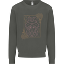 Virgo Steampunk Zodiac Star Sign Astrological Kids Sweatshirt Jumper Storm Grey